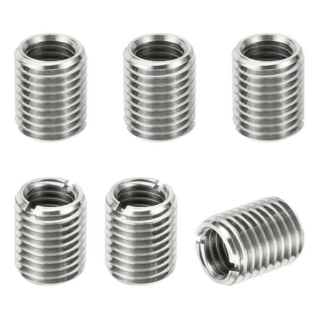 

Uxcell Thread Adapters Sleeve Reducing Nut M16*2 Male to M12*1.75 Female Repairing Insert Nut Screw Reducer 20mm 6 Pcs