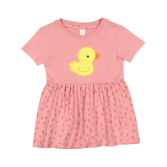 Inktastic Yellow Baby Duck Girls Baby Dress