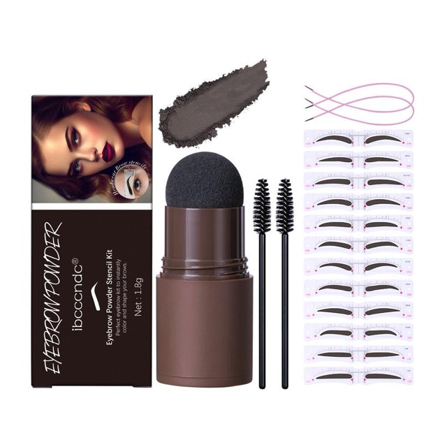 Professional Mini Eyebrow Powder Sponge Set with Soft Mushroom Head for Natural Contouring and Easy Application