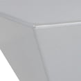 thumbnail image 2 of Sunpan Rocco Table de Chevet Moderne en Fibre de Verre Haute Brillance de 13.5" en Argent, 2 of 4