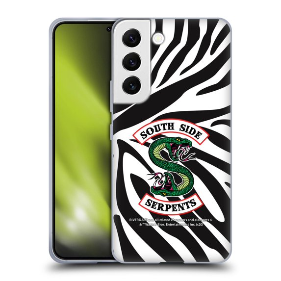 Head Case Designs Officially Licensed Riverdale South Side Serpents Zebra Logo Soft Gel Case Compatible with Samsung Galaxy S22 5G