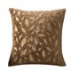 thumbnail image 1 of Fundas de almohada con estampado dorado, funda de cojín de plumas de felpa suave de 18" x 18", 1 of 3