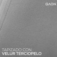 thumbnail image 3 of Set De Sillas Velvet Vanguardistas Terciopelo Para Comedor Gris Perla 2 piezas Gaon GN-FC04, 3 of 9