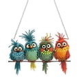 thumbnail image 2 of HaiSphere Diamond Art Painting Kits for Adults Beginners, Easy Gem Art Owls Gem, Small Hanging Diamond Art Birds DIY Craft for Window Wall Decor, Unique Gift, 2 of 6