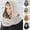 Black, variant on Women Winter Knitted Hooded Long Scarf Warm Wrap Head Scarves
