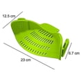 thumbnail image 4 of Clip Pot Bowl Embudo Rejilla de drenaje Silicona Cocina Colador Arroz Pasta Vegetal Lavado Colador Drenaje Exceso de líquido oso de fresa Electrónica, 4 of 4