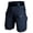 Navy, variant on Men's Tactical Cargo Shorts with Multiple Zipper Pockets and Adjustable Belt Featuring Quick Dry Breathable Fabric Cuts Black M