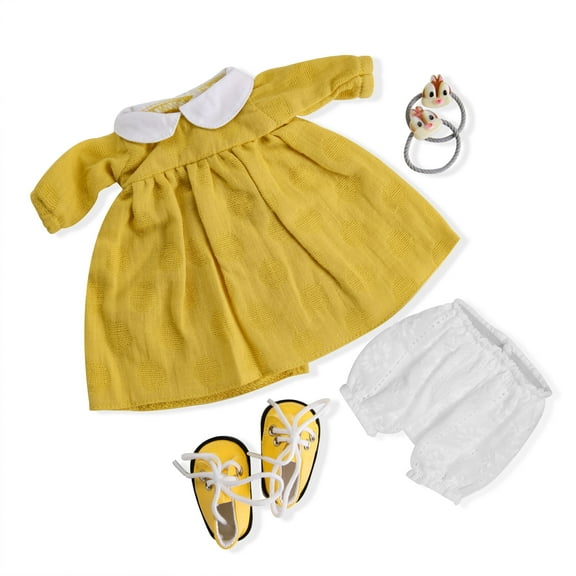 BlissfulPixie Handmade Waldorf Doll Clothes 12 inch clothing Set with Pretty Box Girl Christmas Birthday Gift-Inka's Clothes Accessories