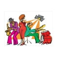 thumbnail image 1 of Ambesonne Music Jigsaw Puzzle, Jazz Band on Stage, Heirloom-Quality Fun Activity for Family Durable Cardboard, 1000 pcs, Multicolor, 1 of 2
