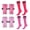 Pink, variant on Buquapse 2 Pairs Kids Soccer Shin Guards Set, Shin Pads and Long Soccer Socks for Boys & Girls Ages 3-10, Breathable & Lightweight Protective Soccer Gear(Black + Blue)