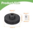 thumbnail image 2 of Uxcell 32P 37T Pinion Gear Set with Adapter Shaft, 1 1/4" x 1 1/4" Motor Gears, 2 of 6
