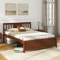 thumbnail image 1 of Gymax Full Size Bed Frame w/ Headboard Wood Slat Support No Box Spring Needed, 1 of 10