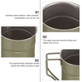 thumbnail image 4 of OATIPHO Stainless Steel Camping Cup Olive Green with Ergonomic Handle for Home Use, 4 of 5