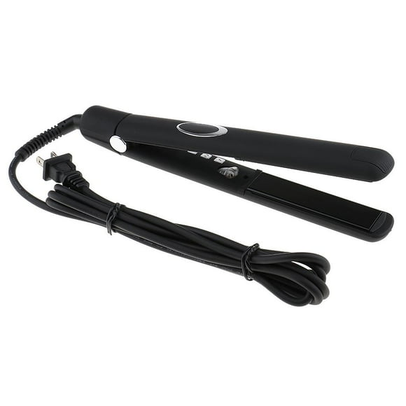 Plancha de Pelo Eléctrica de Cerámica Zulema 65W con Indicador LED Negro