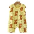 thumbnail image 4 of Gubotare Baby Romper Neutral Baby Girls Boys Romper Cute Clothes Bodysuits Size 0-6 Months (Yellow,0-6 Months), 4 of 4
