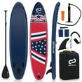 thumbnail image 1 of Costway Tabla de SUP inflable de 300 cm, portátil, ajustable, con 5 anillas en D, color rojo, 1 of 4