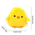 thumbnail image 3 of Easter Chick Coin Purse Plush Yellow Chicken Shaped Bag for Spring Holiday Gift Cartoon Cute Coin Pouch Easter Basket Filler, 3 of 6