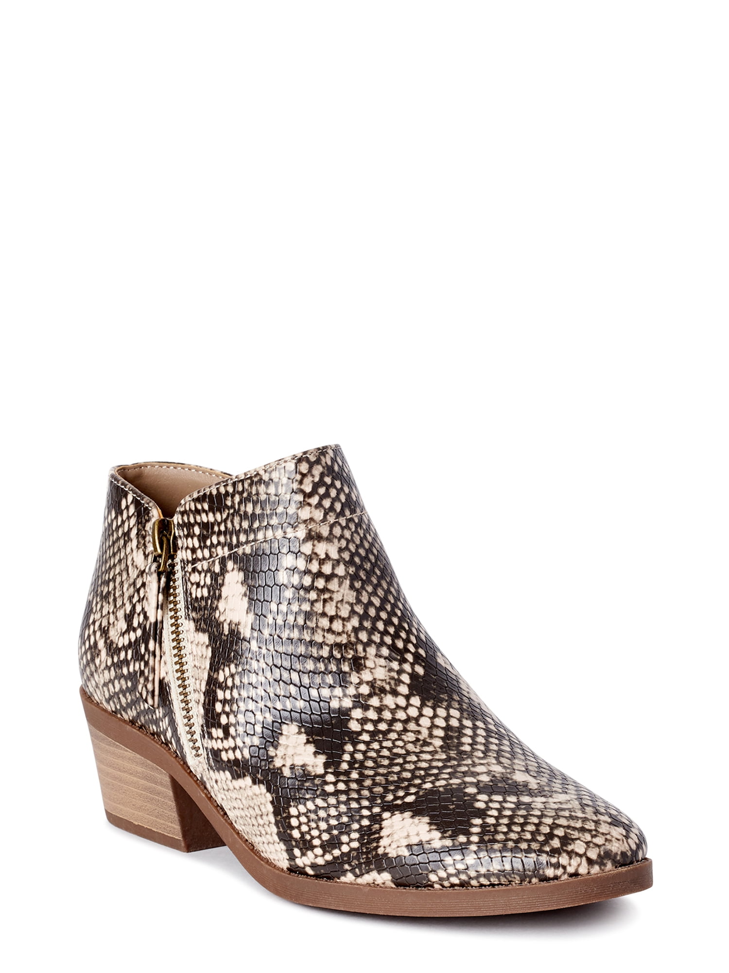 russity zippered booties