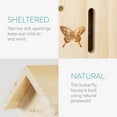 thumbnail image 3 of Navaris Wooden Butterfly Habitat - Hanging Real Pinewood Flying Insect Bug Butter Fly House Shelter Hotel for the Garden - Insect Hibernation, 3 of 7