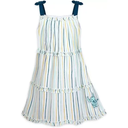 Disney Stitch Striped Sun Dress for Girls, Size 4