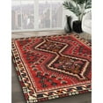 thumbnail image 3 of Ahgly Company Machine Washable Indoor Square Traditional Dark Gold Brown Area Rugs, 5' Square, 3 of 7