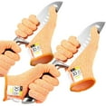 thumbnail image 1 of HLONK Ultra Durable Series Cut Resistant Gloves - Cutting Gloves for Chefs  BBQ and Cooking - Level 5 Protection; Food Grade Safe Cut Proof Gloves - Grey  Medium Size [2-Pack], 1 of 5