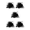 thumbnail image 2 of Qarigey 50 piezas de banda de goma para la cabeza, mayor capacidad de tracción, aro para el cabello, fácil de almacenar, lazos para el Negro 5piezas, 2 of 6