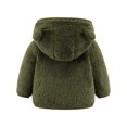 thumbnail image 2 of Girls Boys Toddler Fleece Hooded Jacket Coat Winter Warm Coat Jackets For Baby Girls Boys Sweatshirt Outwear Clothes Zipper Up, 2 of 11