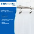 thumbnail image 2 of Kenney Erin Rust-Resistant Brushed Nickel Decorative Shower Curtain Hooks, Set of 12, 2 of 6