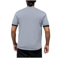 thumbnail image 7 of Generic Men's Color Block Waffle T-Shirt Lightweight Casual Summer Short Sleeve Pullover Loose Crewneck Tee Tops, 7 of 7