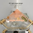 thumbnail image 4 of Acrylic Wall Mounted Triangle Shelf Space Saving Removable Design Shelf for Solid Metal Surfaces, 4 of 10