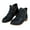 Black, variant on Fall Boots for Women 2025 Arch Support Casual Walking Ankle Booties Vintage Slip on Outdoor Work Shoes
