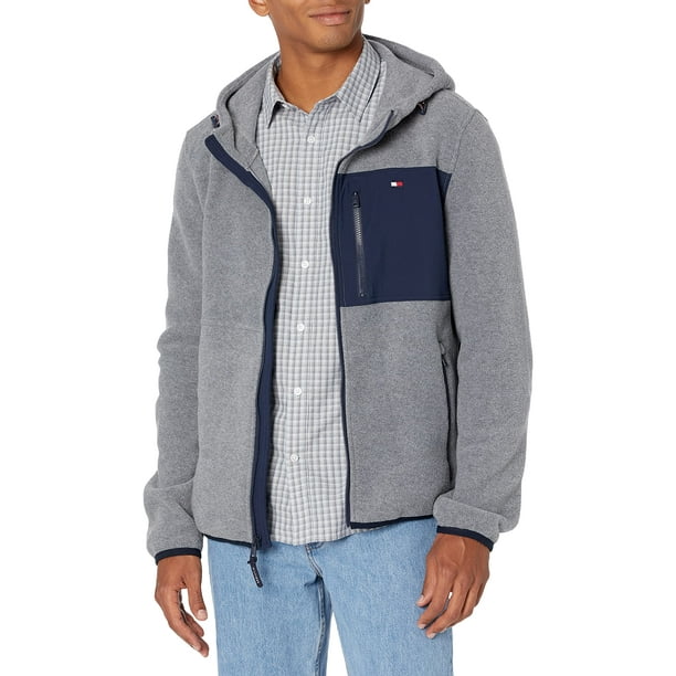 Chaqueta Tommy Hilfiger de forro polar de alto rendimiento con capucha para hombre