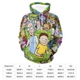thumbnail image 2 of Rick And Morty Unisex Adult Hoodie Casual Hooded Sweatshirt Pullover Novelty 3D Printed Sweater Jacket M, 2 of 8