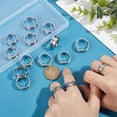 thumbnail image 2 of Grooved Finger Rings Blank Core Ring Stainless Steel Round Blank Ring for Inlay Ring Handmade Ring Jewelry Making Gift, 2 of 9