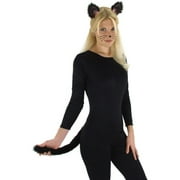 Black Cat Ears and Tail Halloween Accessory