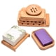 thumbnail image 4 of Jabonera redonda de bambú, jabonera de madera para manos, utilizada para guardar jabón o esponja, 4 of 5