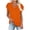 Orange, variant on Staron Women's Casual Tops V-Neck 3/4 Sleeve Loose Blouse Shirt Basic Comfy Relaxed Fashion Tee, Pink 3XL