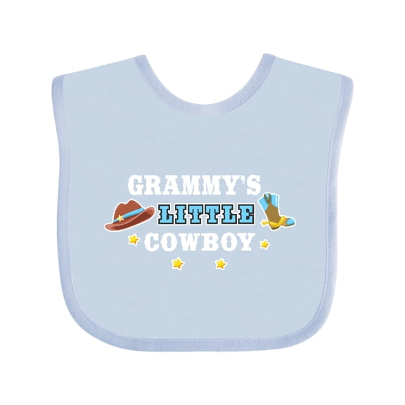 Inktastic Grammys Little Cowboy with Cowboy Hat and Boots Boys Baby Bib