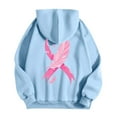 thumbnail image 5 of XINXIAOO Womens Sweatshirt Hoodies Long Sleeve Womens Zip Hoodie Oversized Hoodies for Women Sky Blue Sweatshirt for Women Fall Tops Women's Clothing, 5 of 5