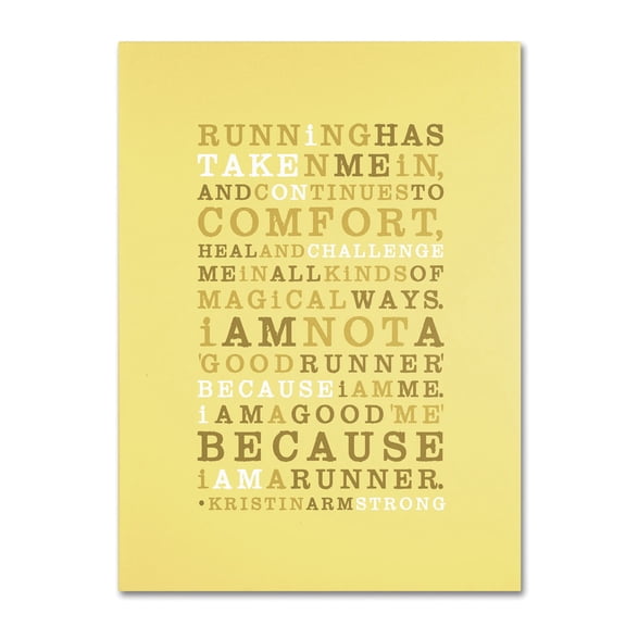 Trademark Fine Art "Strong Runner I" Canvas Art by Megan Romo