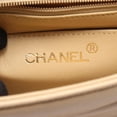 thumbnail image 4 of Pre-Owned CHANEL Chevron V-Stitch Shoulder Bag, Leather, Women's, Beige (Good), 4 of 10