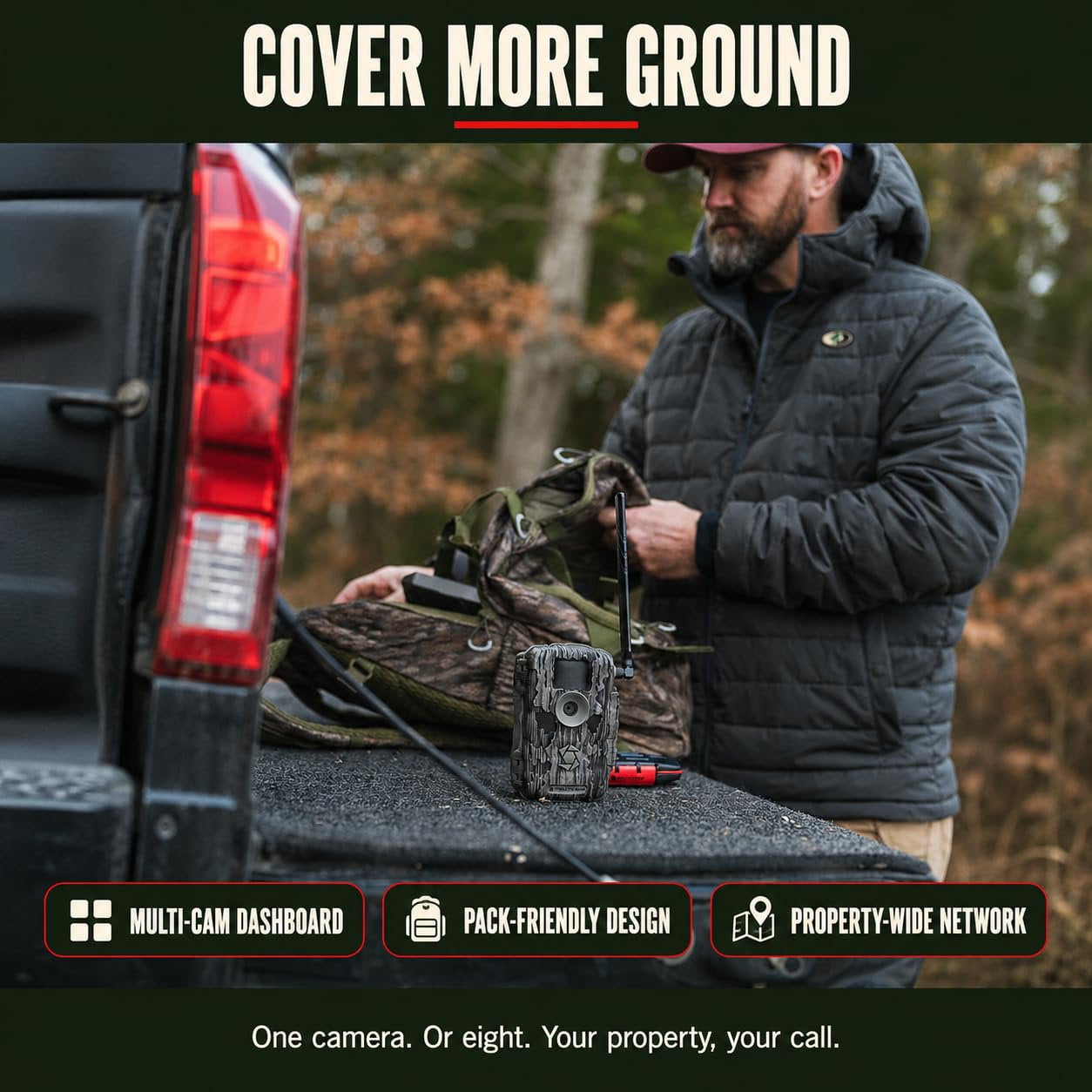 Stealth Cam Fusion MAX 36MP Cellular Trail Camera with Dual SIM AT&T & Verizon, 0.35s Trigger, 1080P Video, App Control, Includes Solar Panel, SD Card, & Cleaning Cloth 2PK