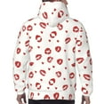 thumbnail image 7 of Xecao Lips Kiss Pattern Men's Adult Pullover Hoodie,Hooded Sweatshirt-4X-Large, 7 of 7