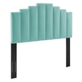 thumbnail image 3 of Modway Noelle Performance Velvet Full/Queen Headboard in Mint, 3 of 11