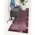 thumbnail image 2 of Unique Loom Tapis de Course Transitionnel Contemporain Del Mar, 2' 7" x 10', Violet/beige, 2 of 2