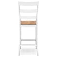thumbnail image 5 of Signature Design by Ashley Gesthaven Solid Wood Frame Counter Height Barstool, Set of 2, White/Natural, 5 of 9
