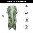 thumbnail image 6 of HELLHERO High Quality Fabrics Long Kimono Swimsuit Cover Up for Beach Casual Loose Lightweight Palm Leaf, 6 of 6