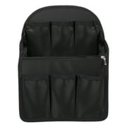 1pc Multi-slots Divided Backpack Interior Bag Backpack Organizer Insert (Black)
