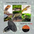 thumbnail image 5 of emisores de calor de cerámica, lámpara de calor de cerámica para reptiles de 100 W, bombilla de lámpara de cerámica infrarroja para mascotas (100) Kuyhfg Bienvenido a Kuyhfg, 5 of 5